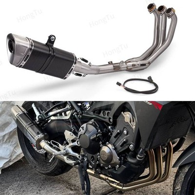For Yamaha MT-09 SP XSR900 FZ-09 2021-2025 Exhaust 51MM Header Link Pipe Slip-On
