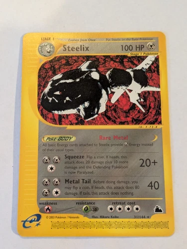 Pokemon Card - Steelix Skyridge 31/144 Rare Non-Holo