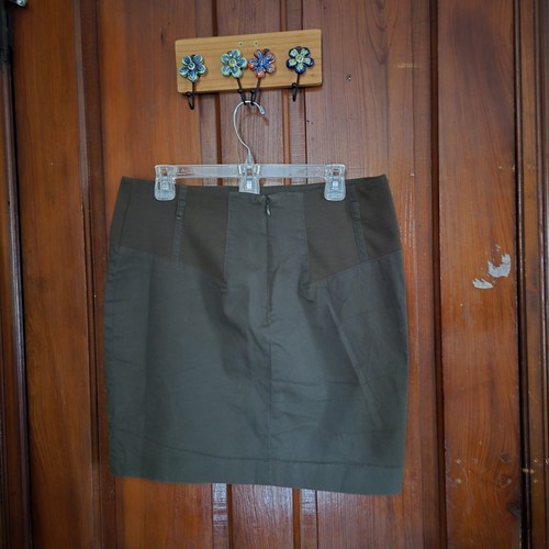 Gonna marrone apostrofo donna 12 lavoro carriera scuola preppy lunga 19" - Foto 5 di 6