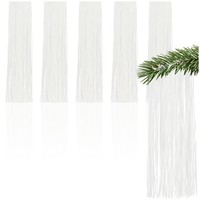 5X Lametta - WeißE Lametta Girlande FüR Weihnachten - Christbaumschmuck
