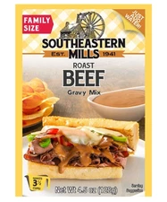 24x Packs Southeastern Mills Roast Beef Gravy Mix, Family Size - 4.5oz Each