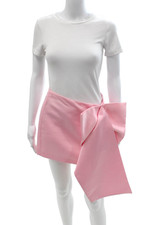 Zara Womens A-Line Mini Skirt Pink 100 Polyester Size S