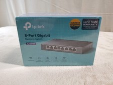 TP-Link 8 Port Gigabit Ethernet Network Switch Hub Sealed New Metal TL-SG108