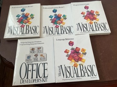 Microsoft Visual Basic books - brand NEW in plastic wrap