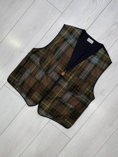 Paul Smith Mainline Mens Vintage Wool Tartan Check Vest Waistcoat Hunting Size L image 2