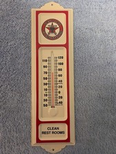 Texaco Gasoline Filling Station Advertisement Thermometer