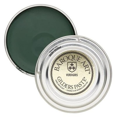 Gilders  Paste Wax, 1 ounce Tin - 30 ml Verdigris 
