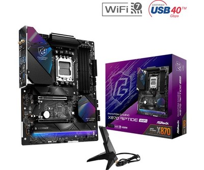 ASRock X870 RIPTIDE WIFI ATX Mainboard Sockel AM5/USB4/HDMI