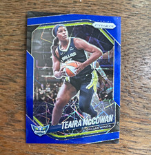 Panini 2025 Prizm WNBA Teaira McCowan #48 Blue Velocity Prizm Dallas Wings
