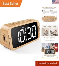 Digital Dual Alarm Clock for Bedroom, 0-100% Dimmer, Weekday/Weekend Mode, Ea...