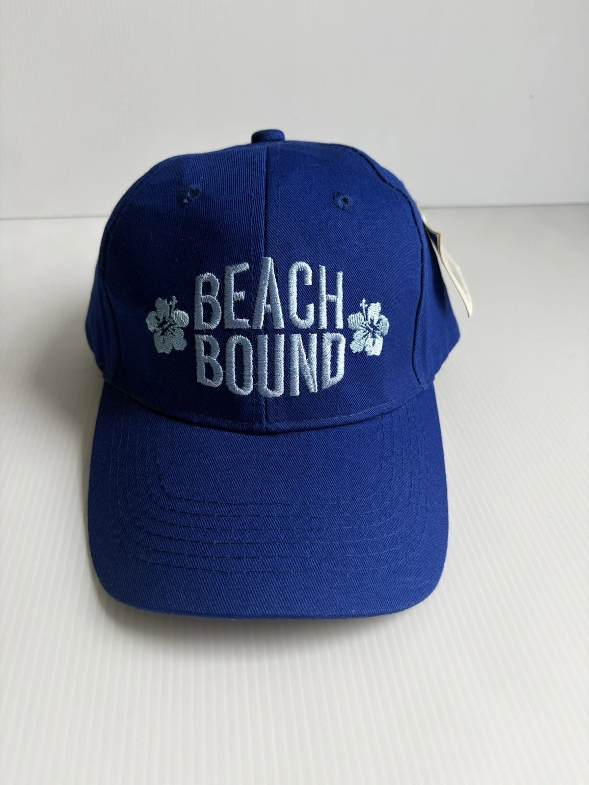 Beach Bound Baseball Cap Hat Sun Summer Royal Blue One Size NWT