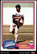 1981 Topps #146 Bobby Castillo Dodgers 6 - EX/MT