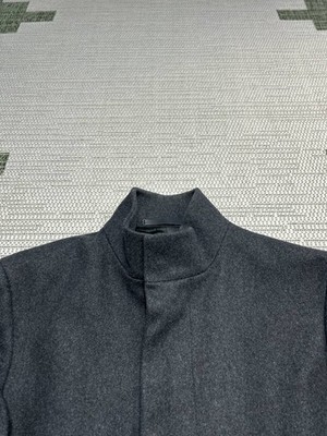 Theory Jacket Womens Large Black Wool Blend Full Zip Coat * | eBay