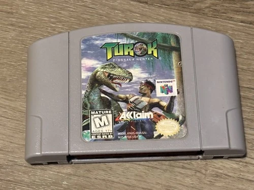 Turok Dinosaur Hunter Nintendo 64 N64 Cleaned & Tested Authentic