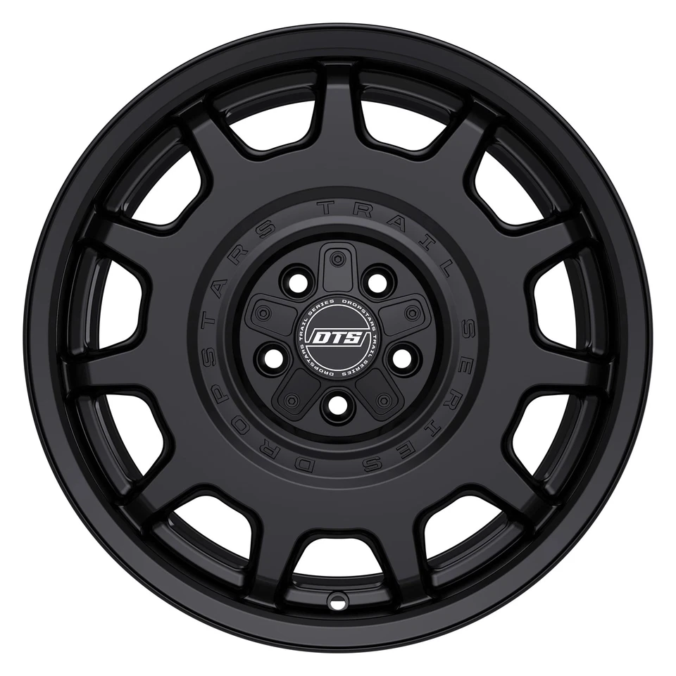 Dropstars 607SB Wheel 18x8 (35, 5x114.3, 73.1) Black Single Rim Foto 2 de 3