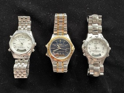 Pulsar Men's Multi-Watch Collection Lot of 3