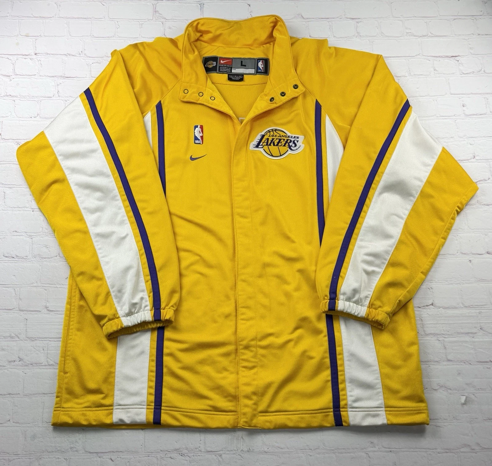 VTG Los Angeles Lakers 90s - Y2K Authentic Nike Team Warm Up Jacket Large Kobe - product detail image 2