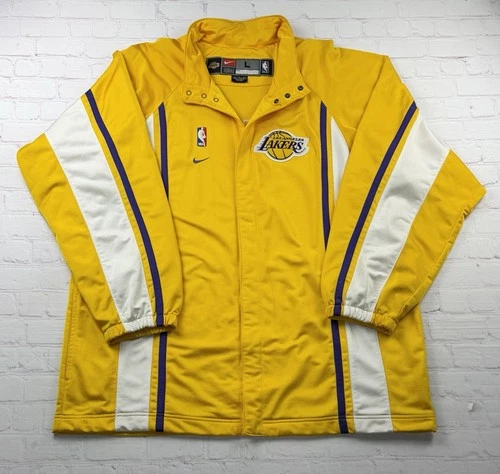 VTG Los Angeles Lakers 90s - Y2K Authentic Nike Team Warm Up Jacket Large Kobe image 2