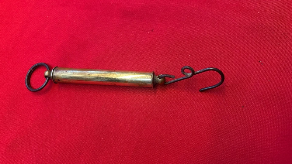 Básculas de latón vintage HARDY Bross Alnwick pesos de altura a 8 libras Foto 4 de 4