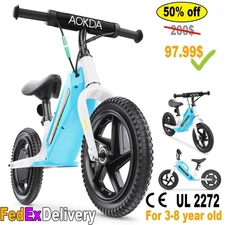180W Power Kids Bike 12" Wheels 12km/h Speed Lightweight 12" E-Bike,For Ages 3-8