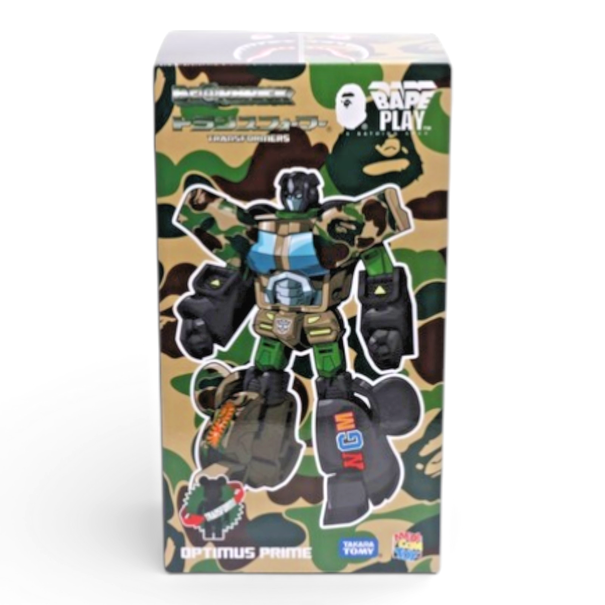 BE@RBRICK Transformers Optimus Prime BAPE CAMO SHARK 400% MEDICOM
