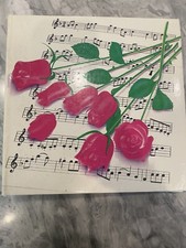Super rare Lisa Frank Roses Piano Music notes album 3 ring binder vintage 1980  s