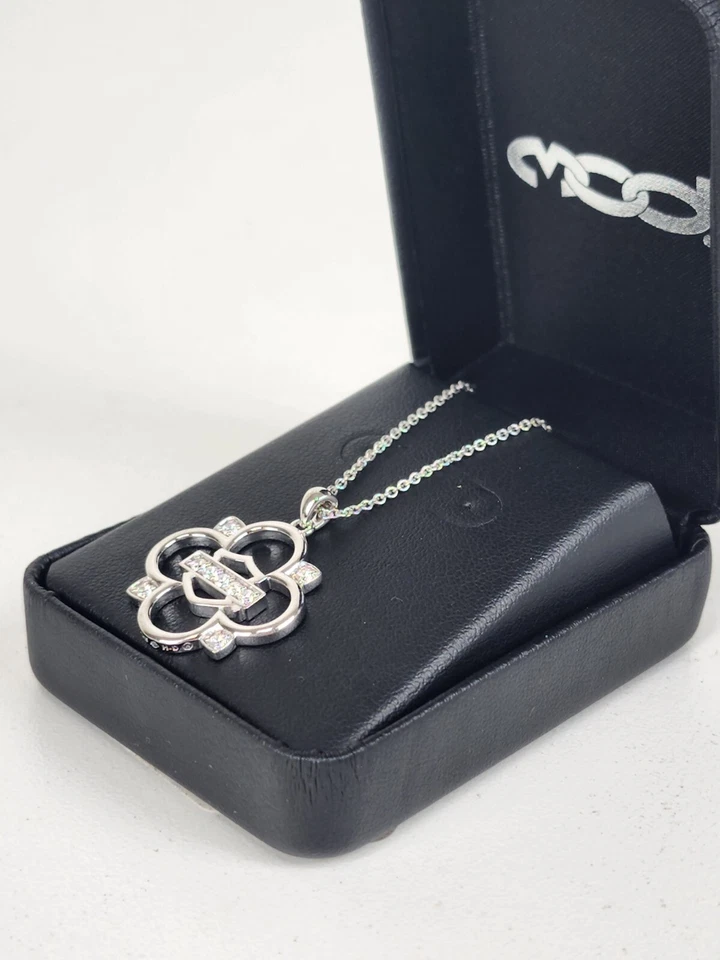 Collar trébol bling genuino Harley-Davidson para mujer HDN0431-16ADJ Foto 4 de 4