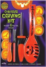 10 Piece Colossal Pumpkin Carving Kit - Orange Standard