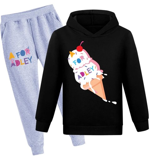 A FOR ADLEY Clothes Kids Pullover Hoodies Pants 2pcs Sets Sportsuit Toddler - Picture 9 of 37