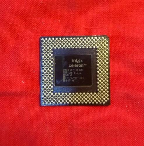 Intel CELERON 366 400 433 466 500 533 MHz ✅ Muy Raro ✅ De Colección PGA370 - Imagen 2 de 8