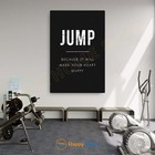 Gym Quote Wall Art Jump Exercise Workout Room Fitness Gym Print Home Decor -P935