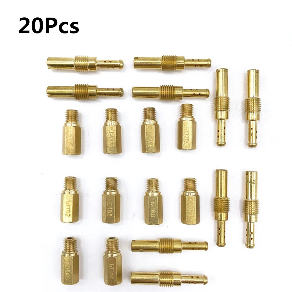 Main Jets w/Slow Pilot Jet Kit For PWK PE Keihin OKO CVK Motorcycle Carburetor - Image 2 of 4