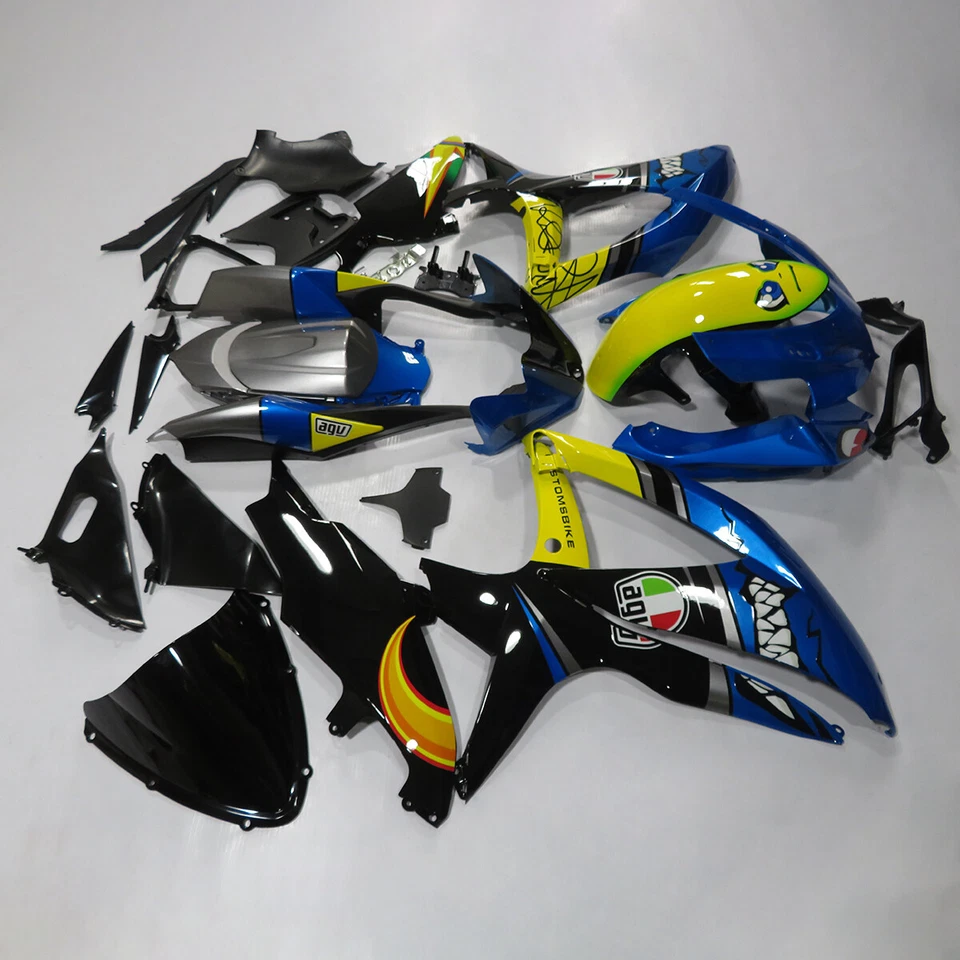 K8 Blue Shark ABS Bodywork Fairing Kit For Suzuki GSXR600 GSXR750 2008 2009 2010 - Image 3 of 4