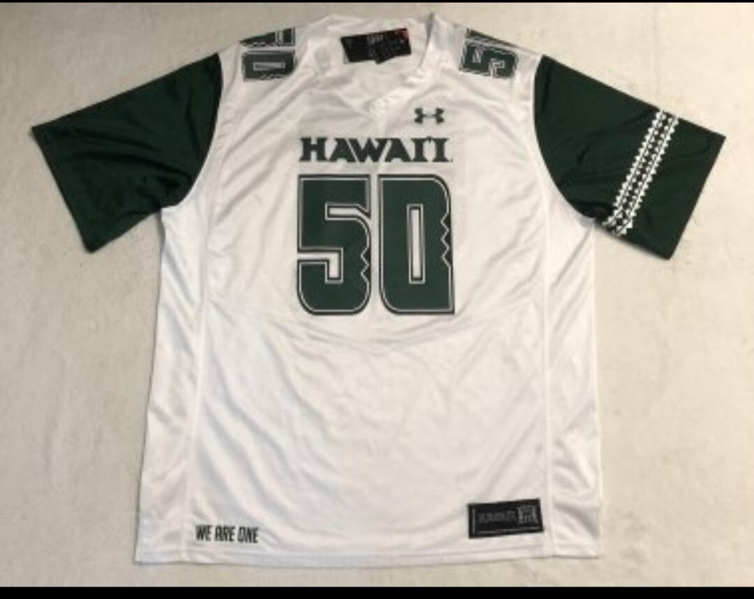 Hawaii Rainbow Warriors Under Armour Mens 50th State White