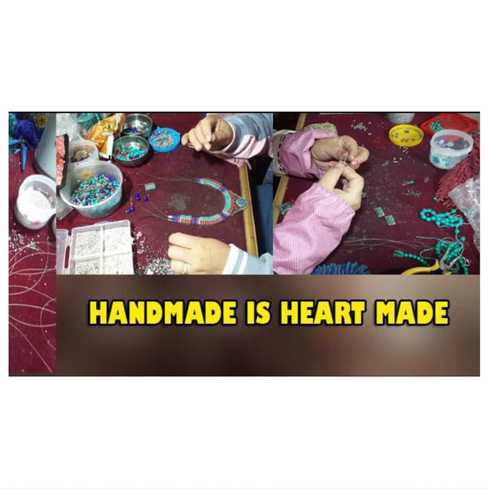 Colar feminino antigo tibetano nepalês persa boho turquesa coral joia N99 - Imagem 4 de 4