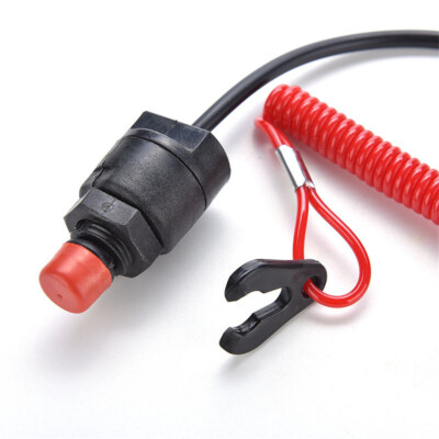 Stop Kill Switch Safety Lanyard With Wrist Strap – For All Yamaha WaveRunner, WaveVenture, WaveRaider & More (Red)