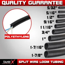 Split Braided Cable Sleeves Wires Loom Tubing Harnesses Cord Cover Lot