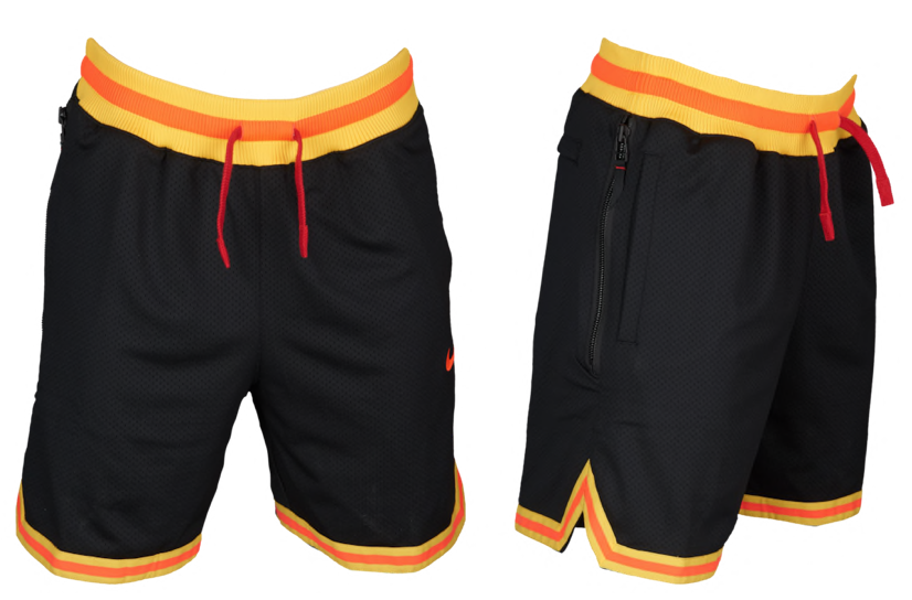 black and yellow nike shorts