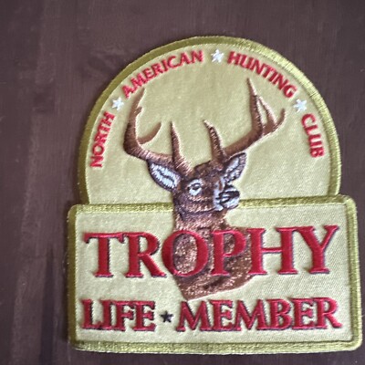 North American Hunting Club Trophy Life Member Deer Buck 6''inch Patch