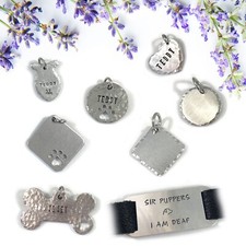 Personalized Safety Pet ID Tags, cat, dog, handmade, gifts under 20