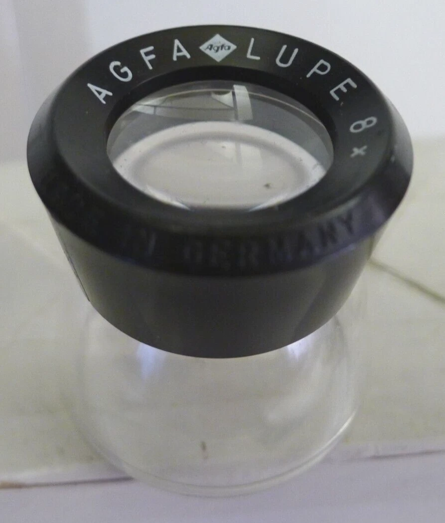 Agfa 8x Loupe Magnifier Lupe - Vintage - Made in Germany