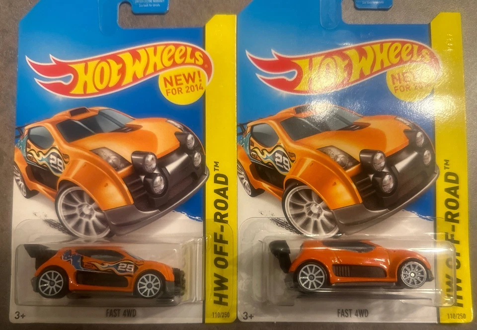 2014 HW OFF-ROAD #110/250 быстрый 4WD оранжевый автомобиль обычный и темп ошибка один - Изображение 2 из 2