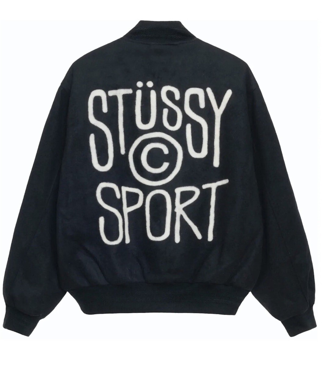Stussy Sport Melton Varsity Jacket Size Large New With Tags