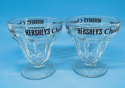 Pair of Hershey s Chocolate Lover Small Parfait Glasses