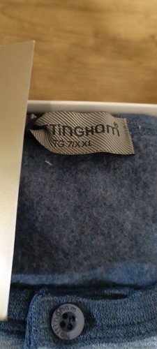 HERREN SCHLAFANZUG JACQUARD NOTTINGHAM MOD.SERAFINO FARBE JEANS WARM BAUMWOLLE SCHNÄPPCHEN - Bild 6 von 9