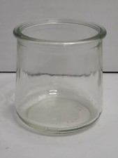 Oui Yogurt 2 Plain Single Serving Glass Jars 5 oz Set of 2