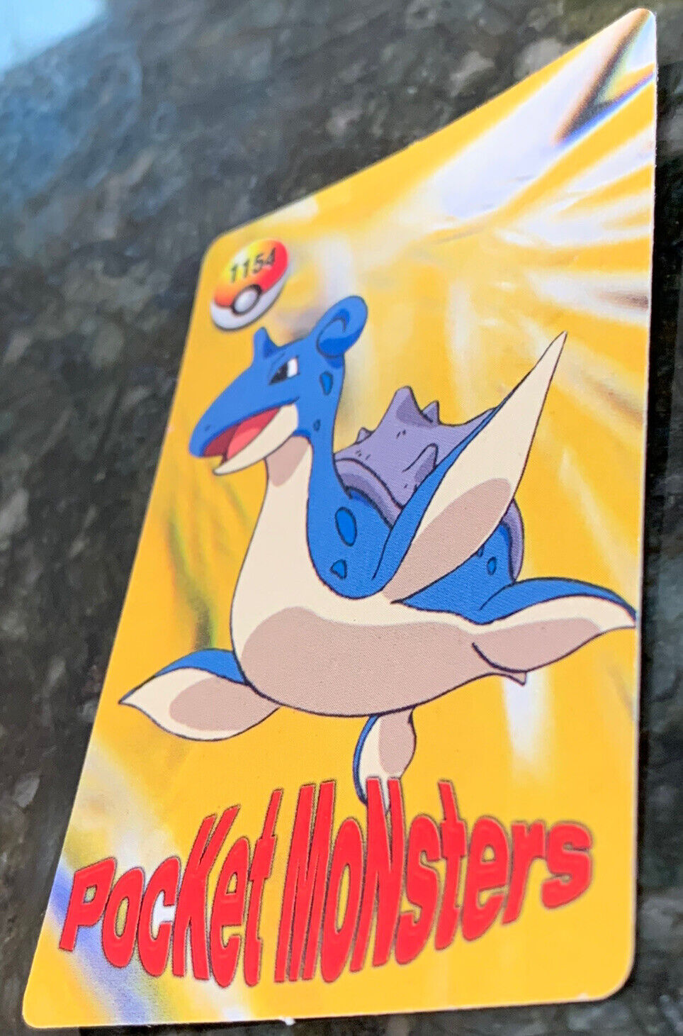 Charizard Pokemon Card - Vintage Holo Japanese Prism Vending Sticker