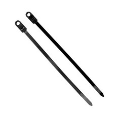 100 Nylon Cable Wire Zip Ties Mounting Hole Nail Screw 50 Lbs 8" Inch Black 191