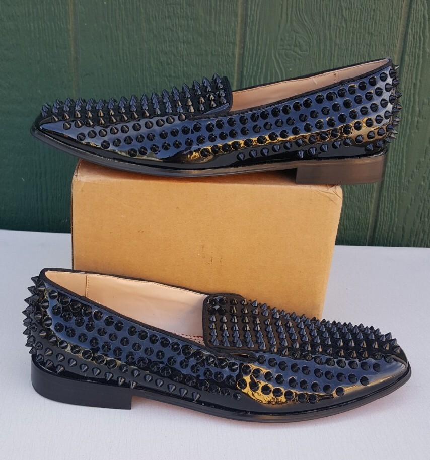 LTTL loafers LTTL Studded Black Loafers w Red SOLES EU 46, US SZ 12  main image 2