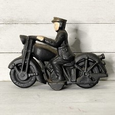 Vintage Cast Iron Motorcycle Cop